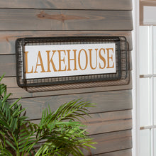 Load image into Gallery viewer, Evergreen Outdoor Metal Lakehouse Sign