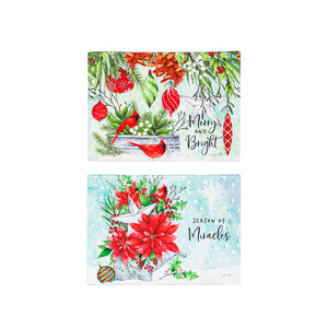 EVERGREEN MINI LED HOLIDAY CANVAS