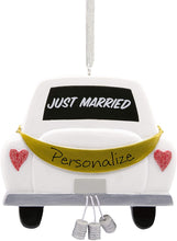 Load image into Gallery viewer, Hallmark Just Married Personalized Ornament