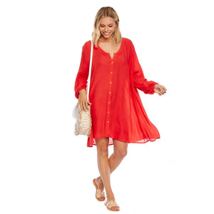 MUD PIE VIENNA COVER-UP CORAL