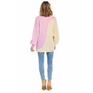 MUD PIE PINK MAPLE OVERSIZED SWEATER