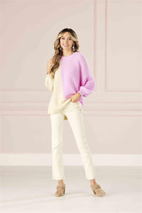 MUD PIE PINK MAPLE OVERSIZED SWEATER