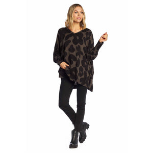 MUD PIE SCOTTIE PRINTED SWEATER BLACK