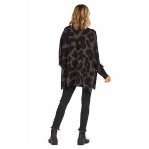 MUD PIE SCOTTIE PRINTED SWEATER BLACK