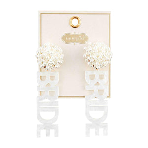 MUD PIE BRIDE EARRINGS BRIDE