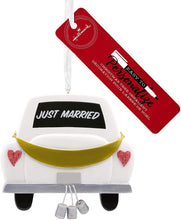Load image into Gallery viewer, Hallmark Just Married Personalized Ornament