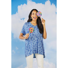 Load image into Gallery viewer, Mud Pie Houston Oversized Tee Blue