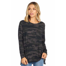Load image into Gallery viewer, MUD PIE BLACK CAMO HOLLAND T-SHIRT