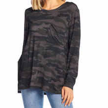 Load image into Gallery viewer, MUD PIE BLACK CAMO HOLLAND T-SHIRT
