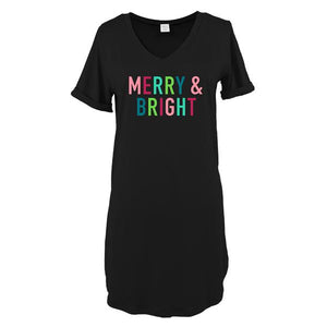 Hello Mello Merry & Bright Holiday Sleep Shirt