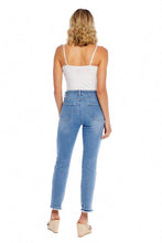 Load image into Gallery viewer, MUD PIE BLUE OPAL STRAIGHT LEG JEANS