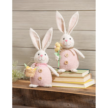 Load image into Gallery viewer, EVERGREEN ASSORTED FABRIC BUNNY TABLE DÉCOR