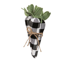 Load image into Gallery viewer, EVERGREEN FABRIC BUFFALO CHECK CARROT BUNDLE TABLETOP DÉCOR