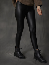 Load image into Gallery viewer, COCO &amp; CARMEN ALEXI FAUX LEATHER LEGGING - BLACK