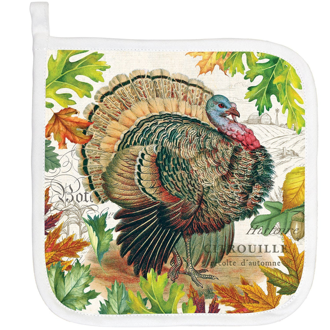 Michel Design Works Fall Turkey Harvest Pot Holder