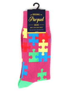Parquet Men's Autism Awareness Novelty Socks