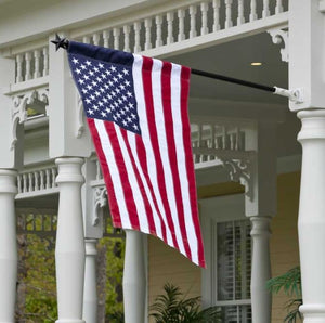 Evergreen American Flag House Applique Flag