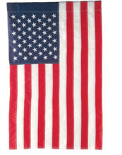Load image into Gallery viewer, Evergreen American Flag House Applique Flag