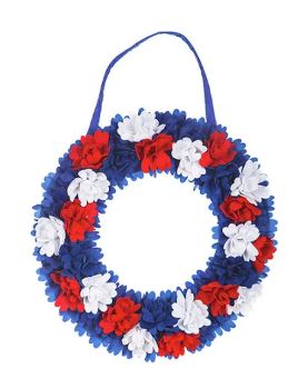 EVERGREEN AMERICANA FLORAL DOOR DECOR