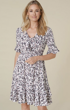 Load image into Gallery viewer, COCO &amp; CARMEN BECCA TIER RUFFLE DRESS - PINK ANIMAL