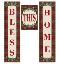 Load image into Gallery viewer, Evergreen Christmas Blessings Door Banner Kit