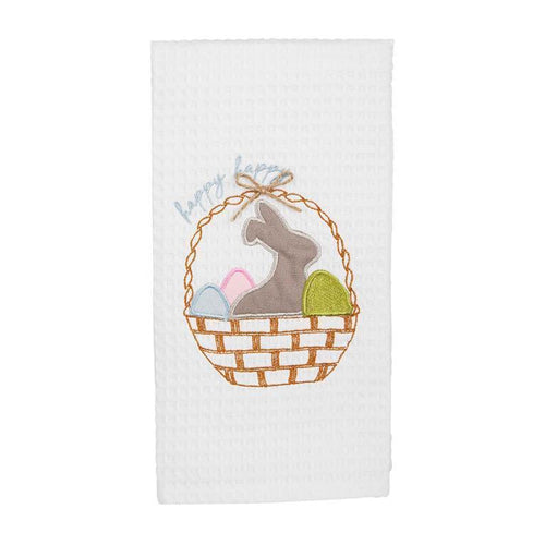 MUD PIE EASTER BASKET WAFFLE TOWEL