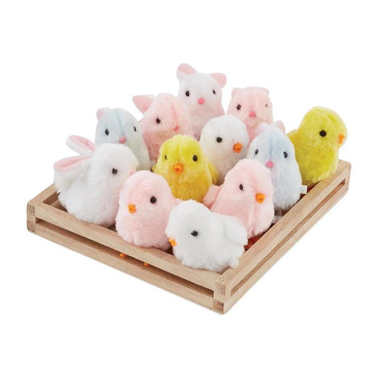 MUD PIE ASSORTED WIND UP CHICKS AND BUNNIES