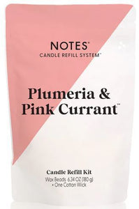 Notes Candle Refill Plumeria & Pink Currant