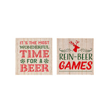 Load image into Gallery viewer, EVERGREEN CHRISTMAS BOTTLE OPENER COASTER