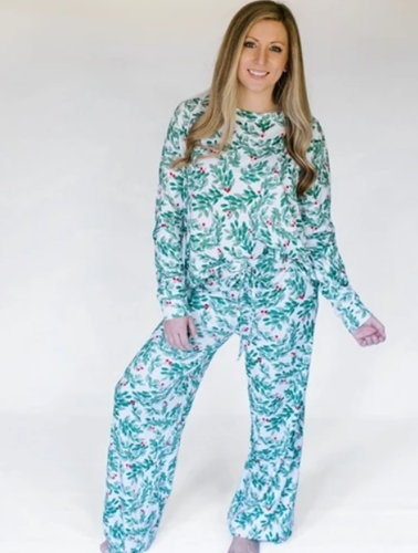 MARY SQUARE ANNIE BERRIES & BOXWOOD PANTS SET
