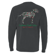 Load image into Gallery viewer, SOUTHERN FRIED COTTON CHRISTMAS CHEETAH HOUND LONG SLEEVE T-SHIRT