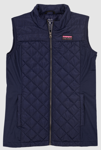 SIMPLY SOUTHERN COLLECTION SIMPLY WARM VEST - AZURE