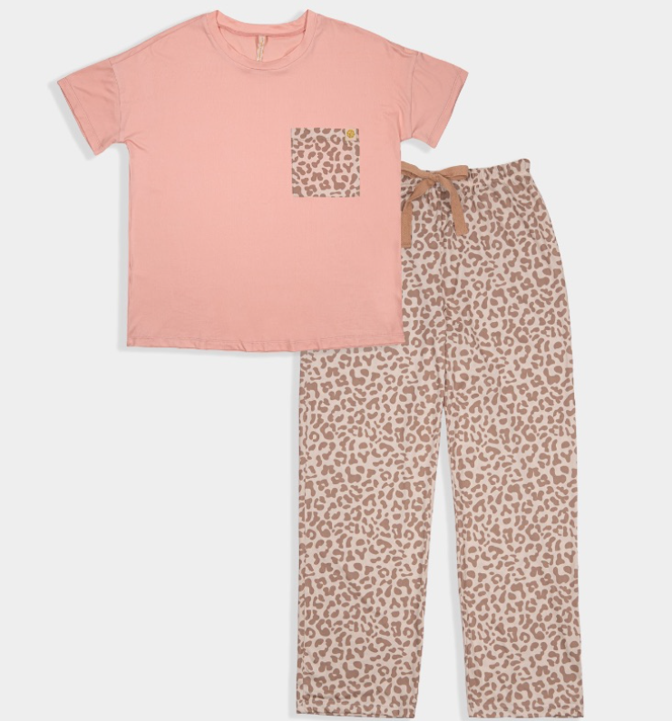 SIMPLY SOUTHERN COLLECTION 2022 COLLECTION PJ T-SHIRT SET - LEO