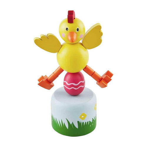 MUD PIE CHICK COLLAPSIBLE WOOD TOY