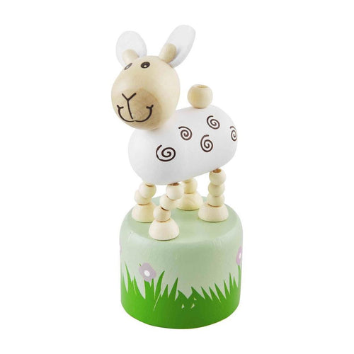 MUD PIE LAMB COLLAPSIBLE WOOD TOY