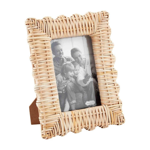 MUD PIE LARGE WOVEN FRAME 5 X 7