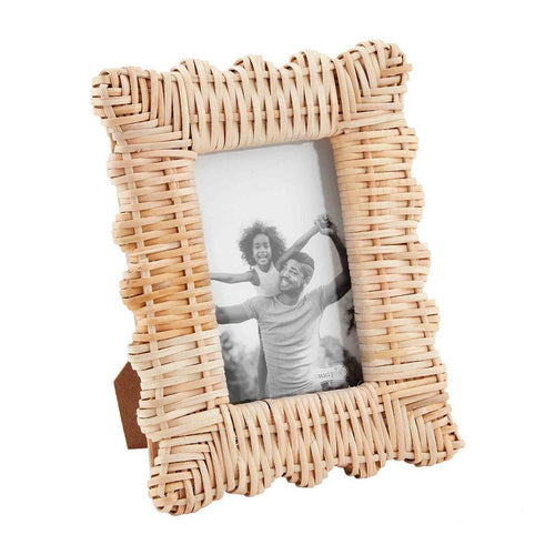 MUD PIE SMALL WOVEN FRAME 4 X 6