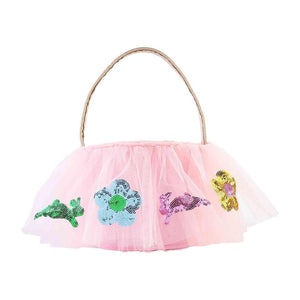 MUD PIE PINK EASTER TUTU BASKET