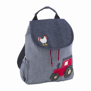 MUD PIE TRACTOR DRAWSTRING BACKPACK