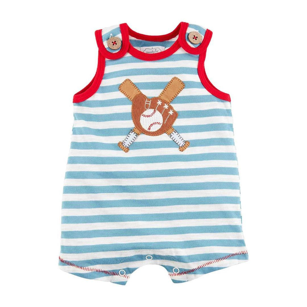 MUD PIE BABY BASEBALL ROMPER