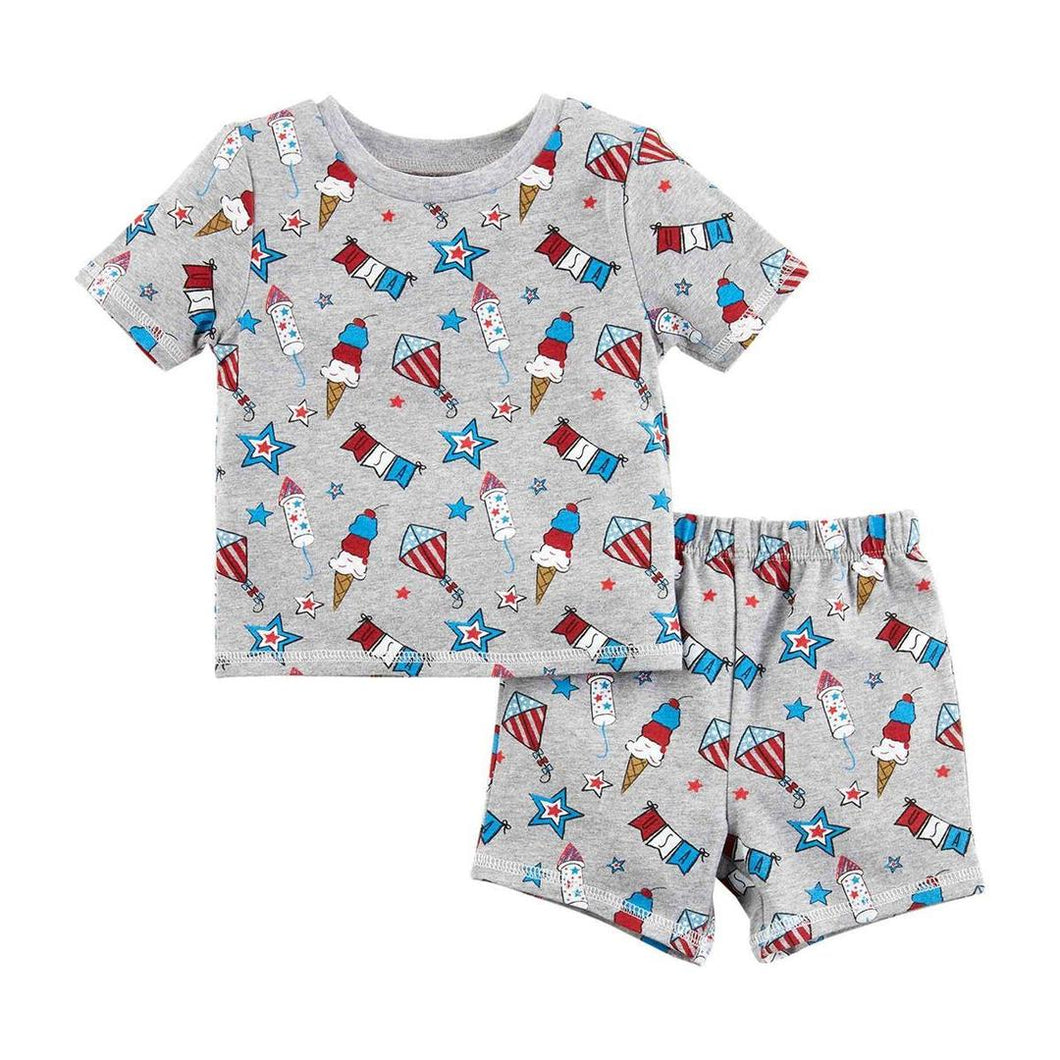 MUD PIE BABY/TODDLER FOURTH OF JULY PAJAMA SET