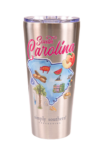 SIMPLY SOUTHERN COLLECTION SOUTH CAROLINA STATE TUMBLER