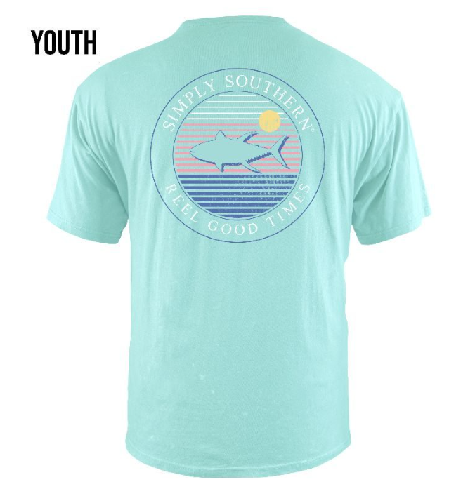 SIMPLY SOUTHERN COLLECTION YOUTH FISH HAZE SHORT SLEEVE T-SHIRT