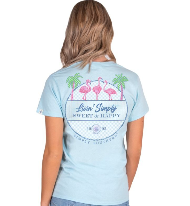 SIMPLY SOUTHERN COLLECTION ADULT LIVIN SHORT SLEEVE T-SHIRT