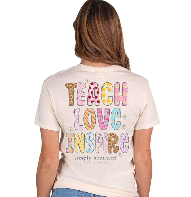 SIMPLY SOUTHERN COLLECTION TEACH SHORT SLEEVE T-SHIRT