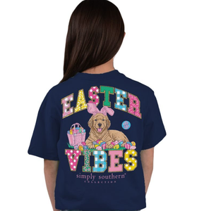 SIMPLY SOUTHERN COLLECTION YOUTH EASTER VIBES SHORT SLEEVE T-SHIRT