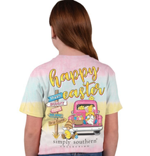 Load image into Gallery viewer, SIMPLY SOUTHERN COLLECTION YOUTH HAPPY EASTER PALM SHORT SLEEVE T-SHIRT