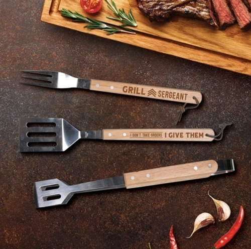 P. GRAHAM DUNN GRILL SERGEANT: I DON'T TAKE ORDERS, I GIVE THEM BBQ TOOL SET, 3PC.