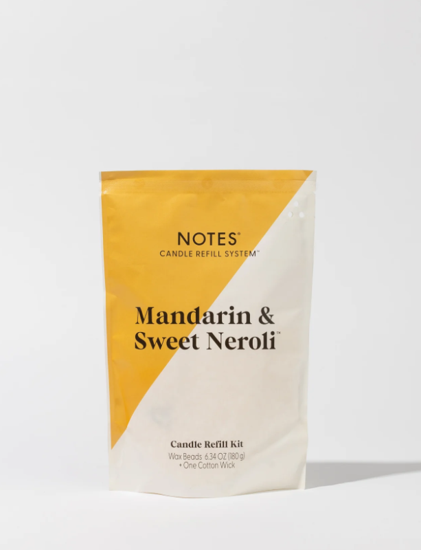 NOTES MANDARIN & SWEET NEROLI CANDLE REFILL KIT