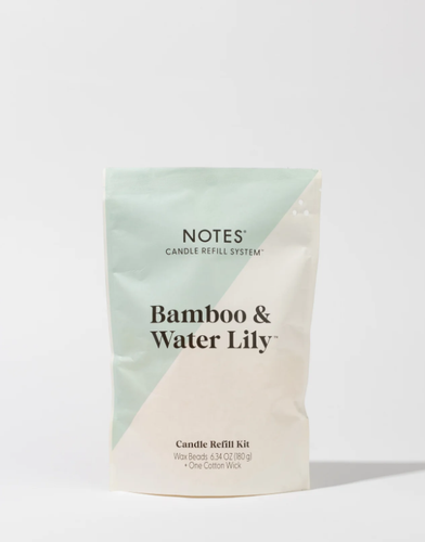 NOTES BAMBOO & WATERLILY CANDLE REFILL KIT